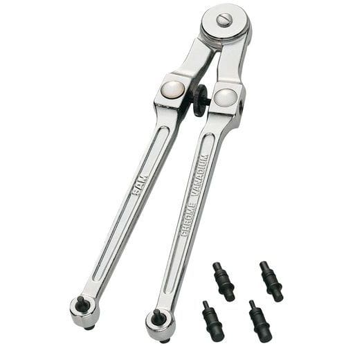 Adjustable pin spanner