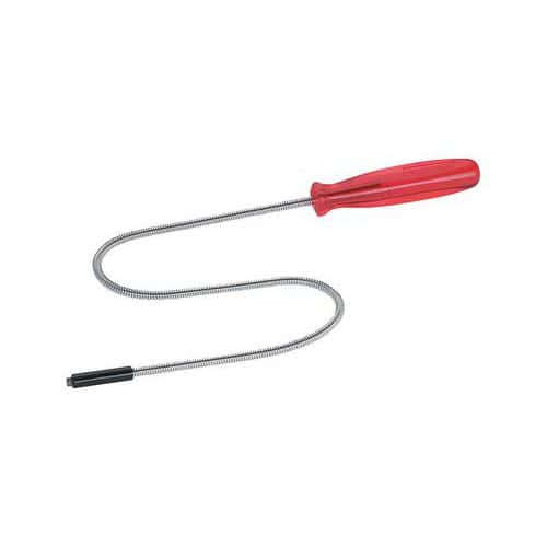 Magnetic pick-up tool with fixed tip