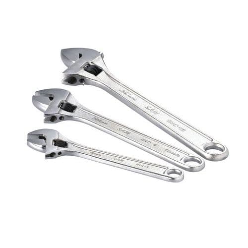 Set of 3 wrenches, 6, 8 and 10 inches