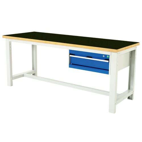 Cubio workbench with 1 drawer - Width 200 cm - Arphenol