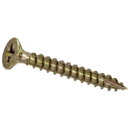 Pozi countersunk steel screws for wood - 3.5 mm