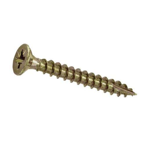 Pozidriv countersunk steel screws for wood