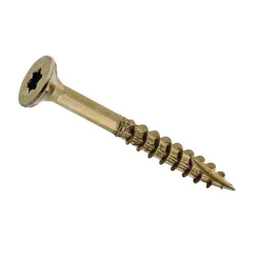 Phillips partially-threaded steel screw for wood