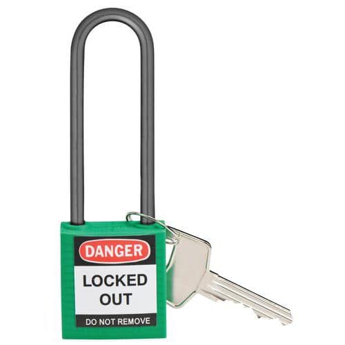 Compact safety padlock