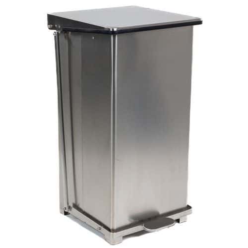 Food Waste Pedal Bin - Stainless Steel - 45 Or 90-Litre - Manutan Expert