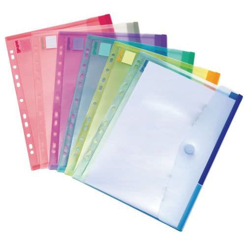 Tcollection COLOR document wallet - A4 punched - Tarifold