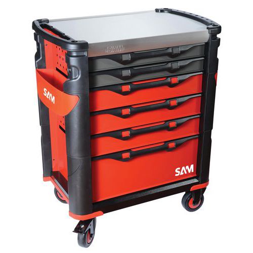 6-drawer trolley and set of 200 tools