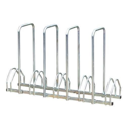 Bike rack with 4 hoops - 5 spaces