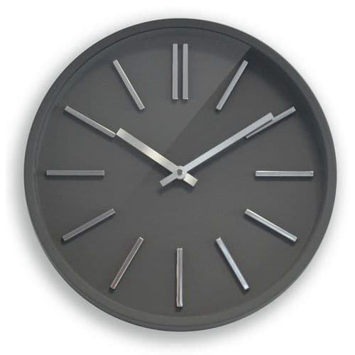 Goma silent clock, diameter 35 cm, grey - Orium