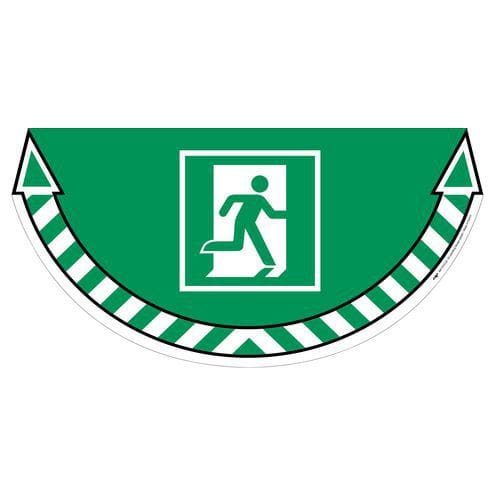 Self-adhesive ground marker - Emergency exit