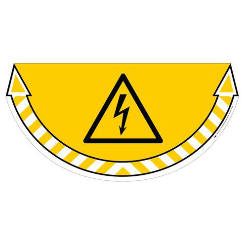 Self-adhesive ground marker - electrical voltage