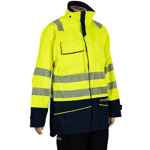 Torvik high-vis waterproof parka with ARC protection, yellow - Sioen