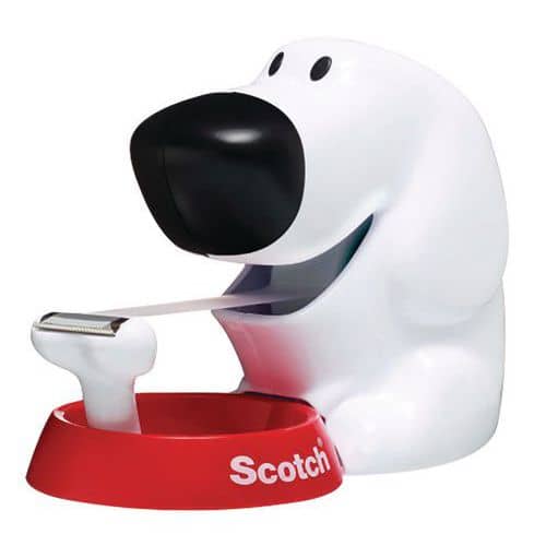 Scotch tape dog-shaped dispenser with Magic adhesive tape roll set