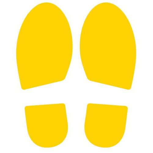 Self-adhesive ground marker - Set of 2 footprints