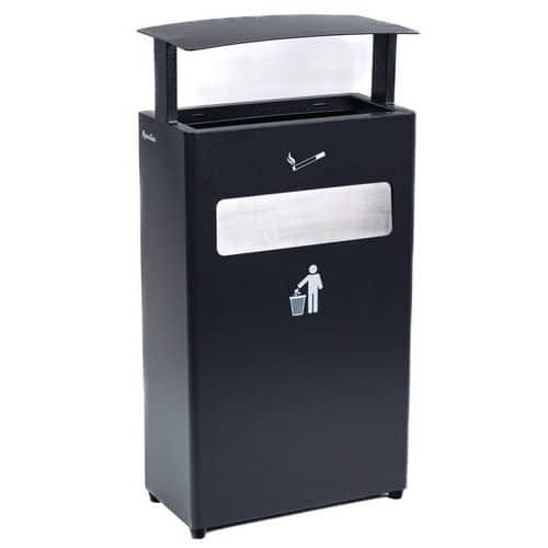 Freestanding Cigarette Butt Receptacle & Waste Bin - 3-6L - Manutan Expert