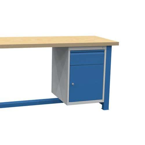 Workbench cabinet - 1 unit + 1 drawer