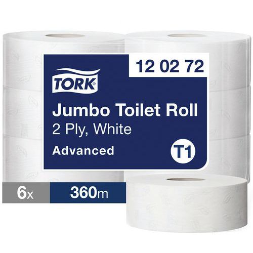 Mini and Maxi Jumbo Tork Advanced toilet paper