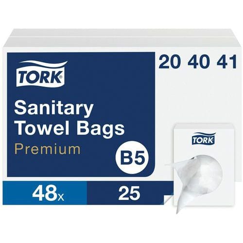 Tork bag for sanitary towels - pack of 25 boxes