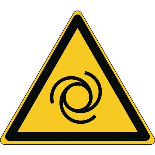 Triangular warning sign - Automatic start-up - Rigid