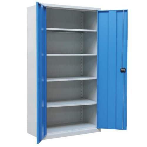 Metal workshop cabinet - With shelves