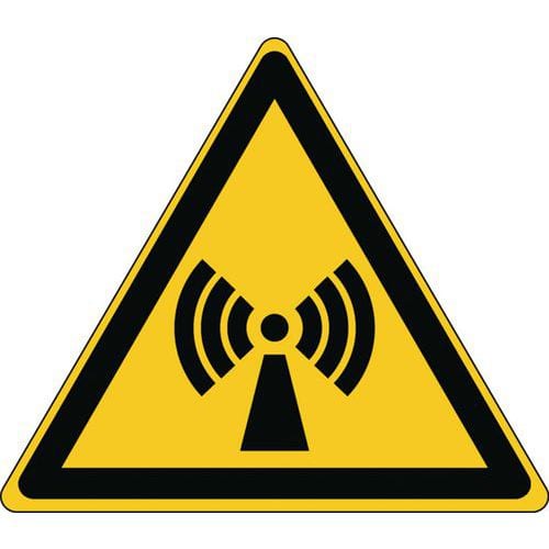 Triangular warning sign - Non-ionizing radiation - Rigid