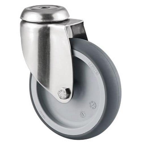 Swivel bolt-hole castor - Capacity 100 kg