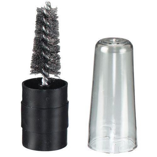 Spark plug brush - Bottlebrush- Crimped steel wire - Osborn