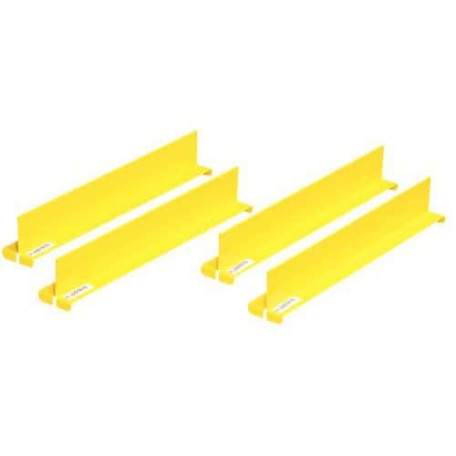 Pack of 4 shelf dividers for safety cabinets