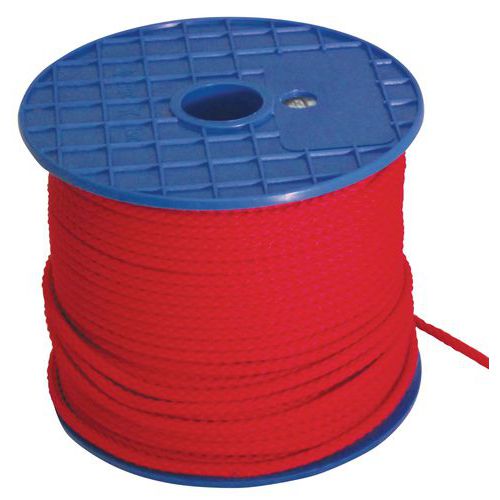 Coloured polypropylene halyard - Red