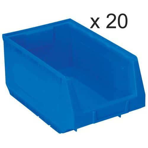 10 Litre Storage Picking Bins - Pack Of 20 - Kangaroo Manutan Expert