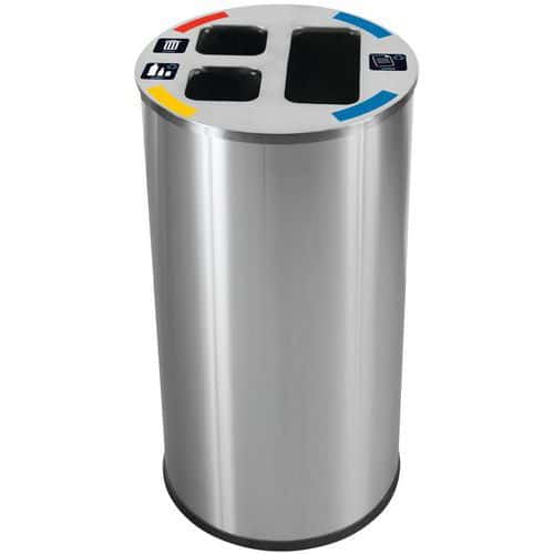 3-compartment sorting bin - 40 and 60 L