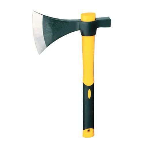 Hatchet with dual-material handle