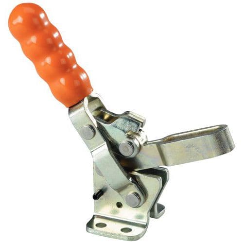 Snap fastener with vertical lever