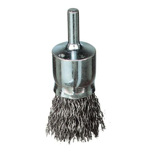 Crimped steel wire brush - End brush