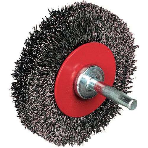 Crimped steel wire brush - Circular