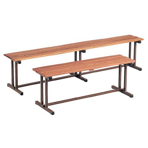 Solid wooden bench 120 cm and 200 cm