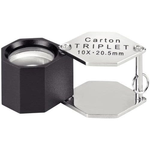 Achromatic folding magnifying glass - Magnification 10x
