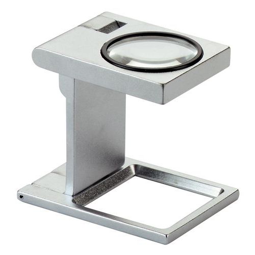 Large linen tester - Magnification 5x - Non-graduated folding stand