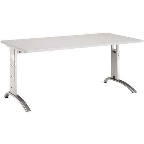Mittis straight desk - Light grey