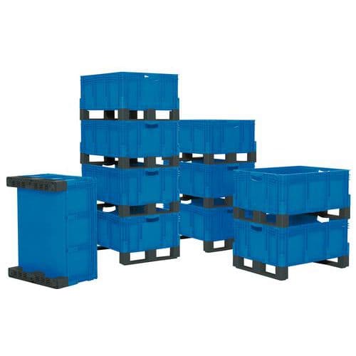 XL stackable container with skids - Length 800 mm - 121 to 206 l - Bito