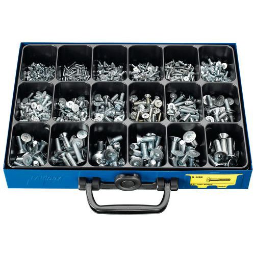Case of hollow hex screws with countersunk heads - 1147-piece