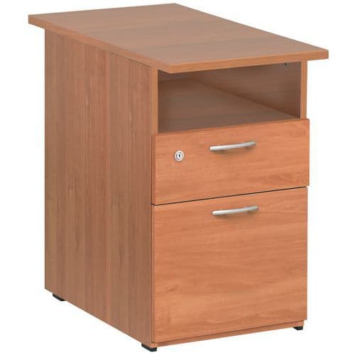 Fixed filing cabinet — same height as the Solo desk