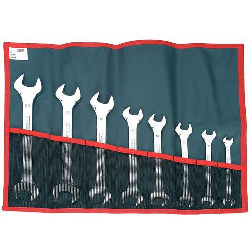 Set of metric open-ended spanners - 30° head angle