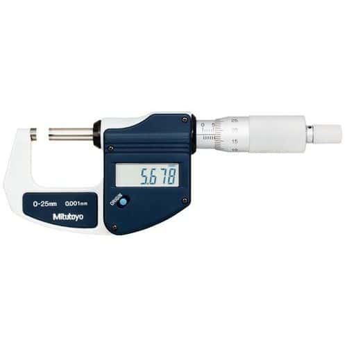 Digital micrometer - Capacity 0 to 25 mm