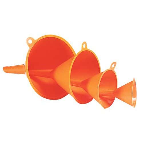 Set of 4 Polyethylene Funnels