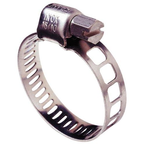 Serflex hose clamp with perforated band - Width 8 mm