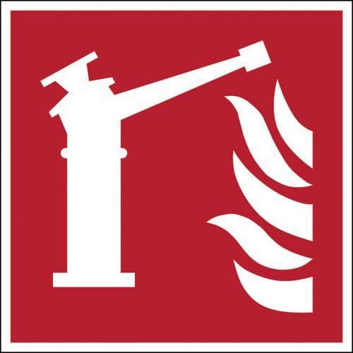 Fire safety sign - Fire monitor - Rigid