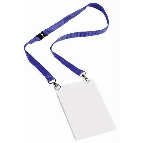 Event Badge holder - With fabric lanyard