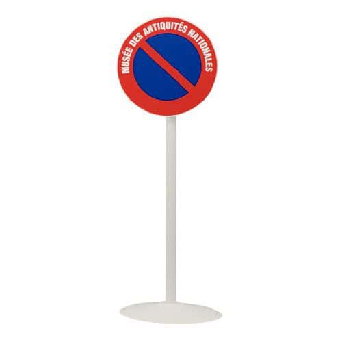 Post for sign - Metal - On stand