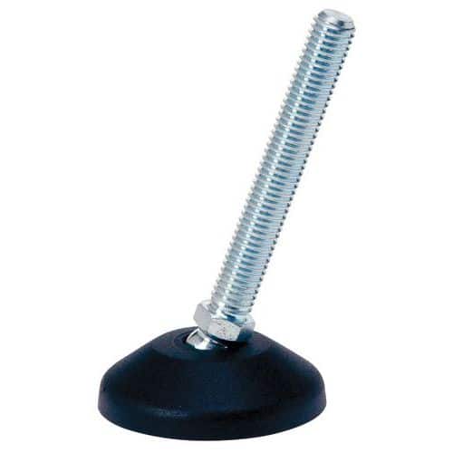 Polyamide adjustable foot - Ø 50 mm - 1000 kg - Zinc-plated steel